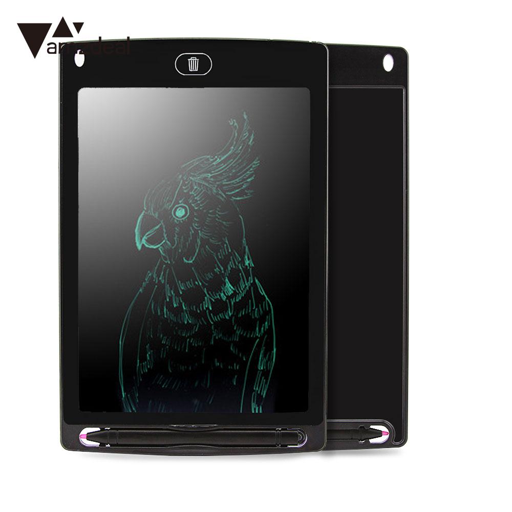 AMZDEAL 8.5 "LCD électronique Graffiti dessin tablette numérique tableau d'écriture tablette tableau de notes enfants écriture pratique apprentissage: black