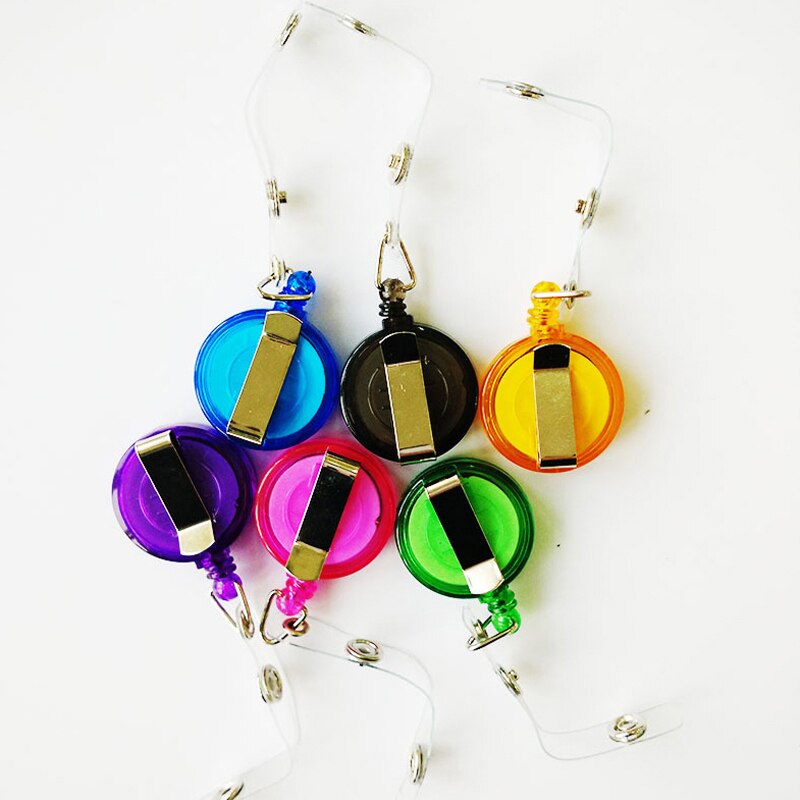 10 unids/lote de portainsignias PU de con Clip retráctil estilo Horizontal material escolar Oficina papelería