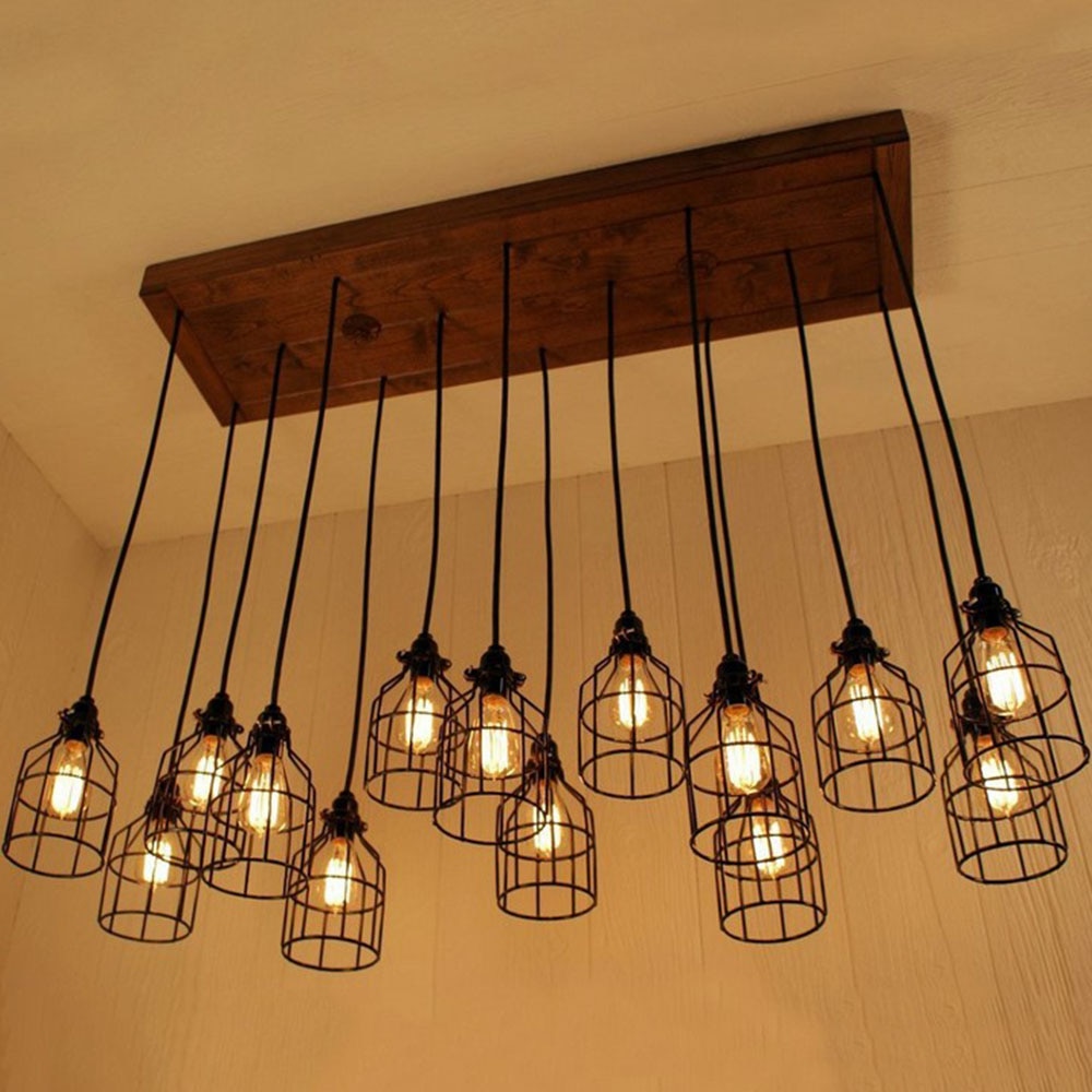 Järn lampskärm , 12*19 retro smide, fågelbur form, ljuskrona vägglampa, lampskärm tillbehör abajur heminredning