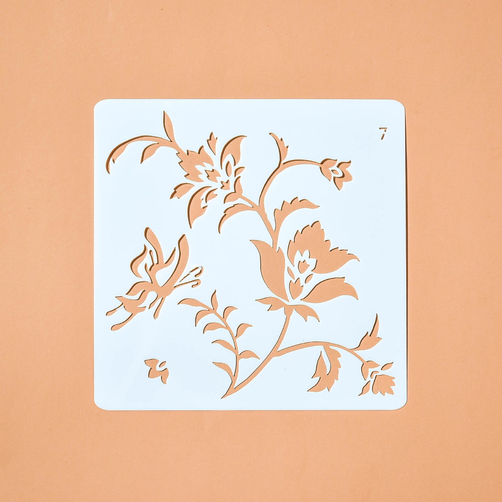 Stencil Art Deco 30x30 Cm - Motivi Geometrici E Floreali Per Decorazioni - Foto 8