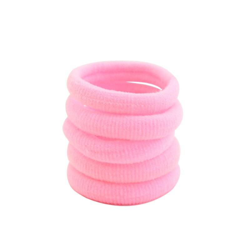 Bandeau de cheveux élastique pour enfants, 10 pièces/lot, 3 cm, mignon, accessoires, bricolage, 702: 11 light pink