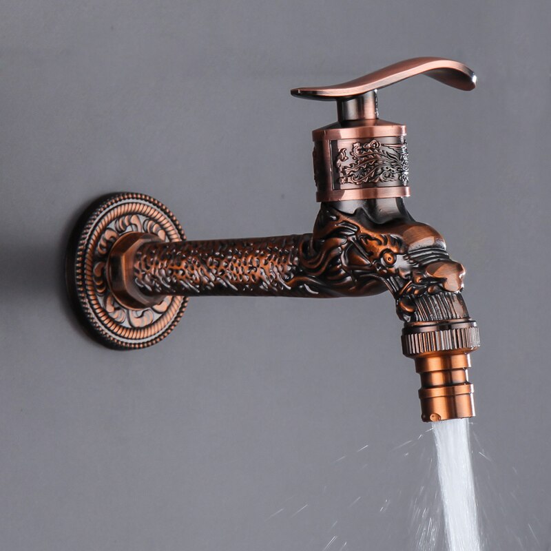 Zinc alloy Outdoor Garden Faucet Washing Machine Bibcock Washing Machine Single Cold Water Bibcock Torneira parede WC Taps