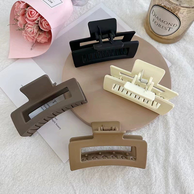 1 Uds. Pinzas en forma de garra para el pelo para mujeres y niñas, pinzas para el pelo de cangrejo antideslizantes, horquillas sólidas, accesorios para el cabello a la ,