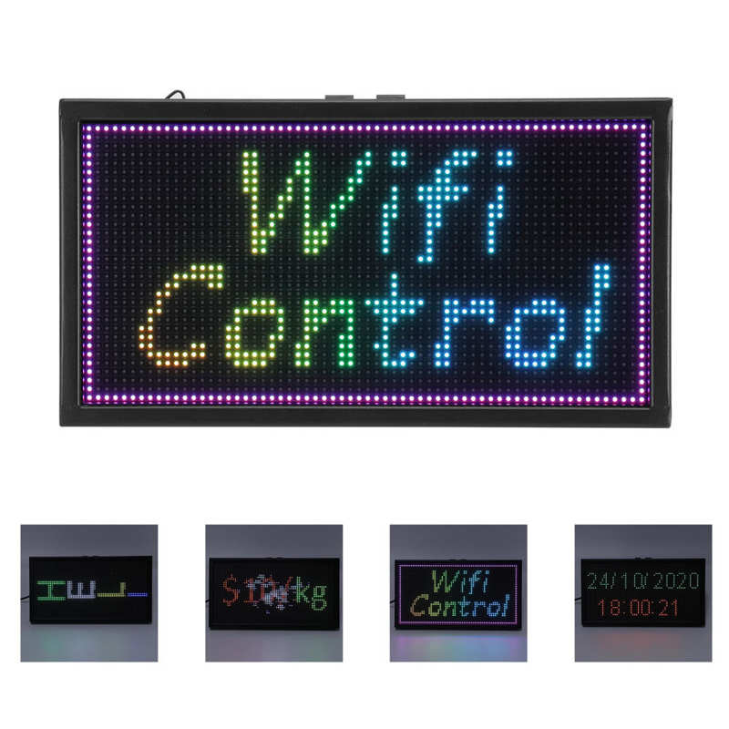 DC 5V USB Power LED Advertising Screen Wifi Control Full Color Scrolling Display For Shopping Mall Street