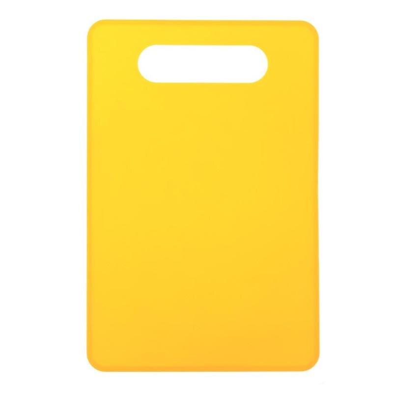 Plastic Non Slip Anti Bacterium Cutting Board Food Slice Cut Chopping Block: Yellow