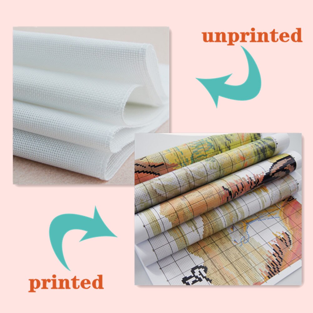 Eeuwige liefde De zwarte en de witte katten Chinese borduurpakketten Ecologische katoen stamped 11CT DIY jaar decoraties