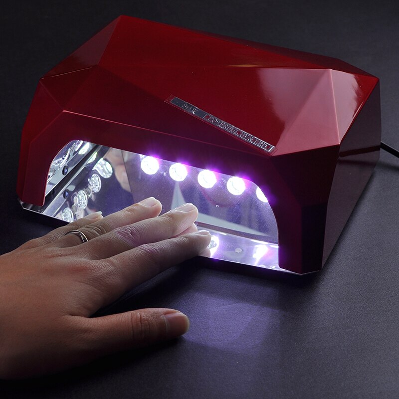 Nageldroger in diamantvorm, led-uv-lamp, 36 w gelnagelmachines, droge nagels, nagellakbeschermingslamp voor manicure