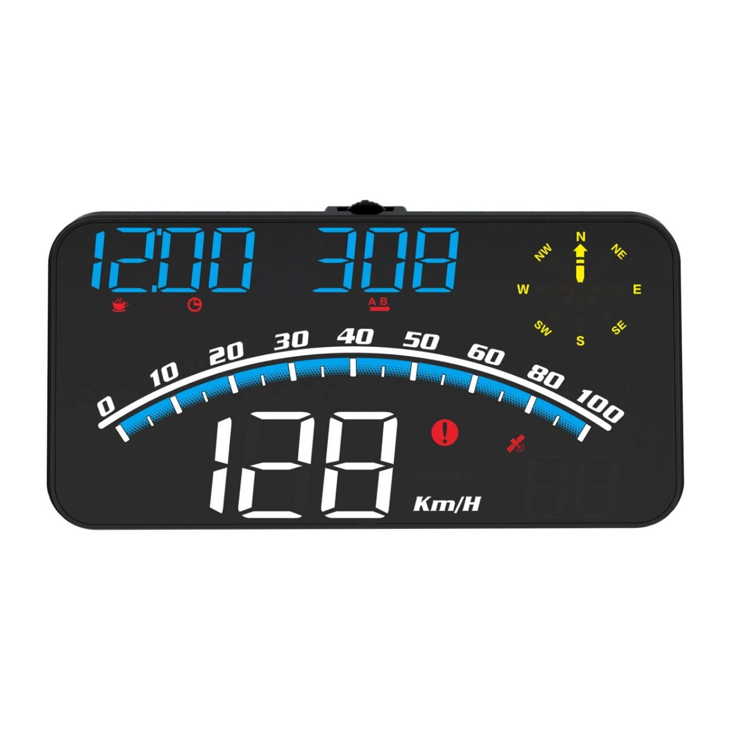 Car HUD 5.5 inch Head-up Display Windshield Projector Digital Vehicle Speedometer Dual System Display for All Vehicles