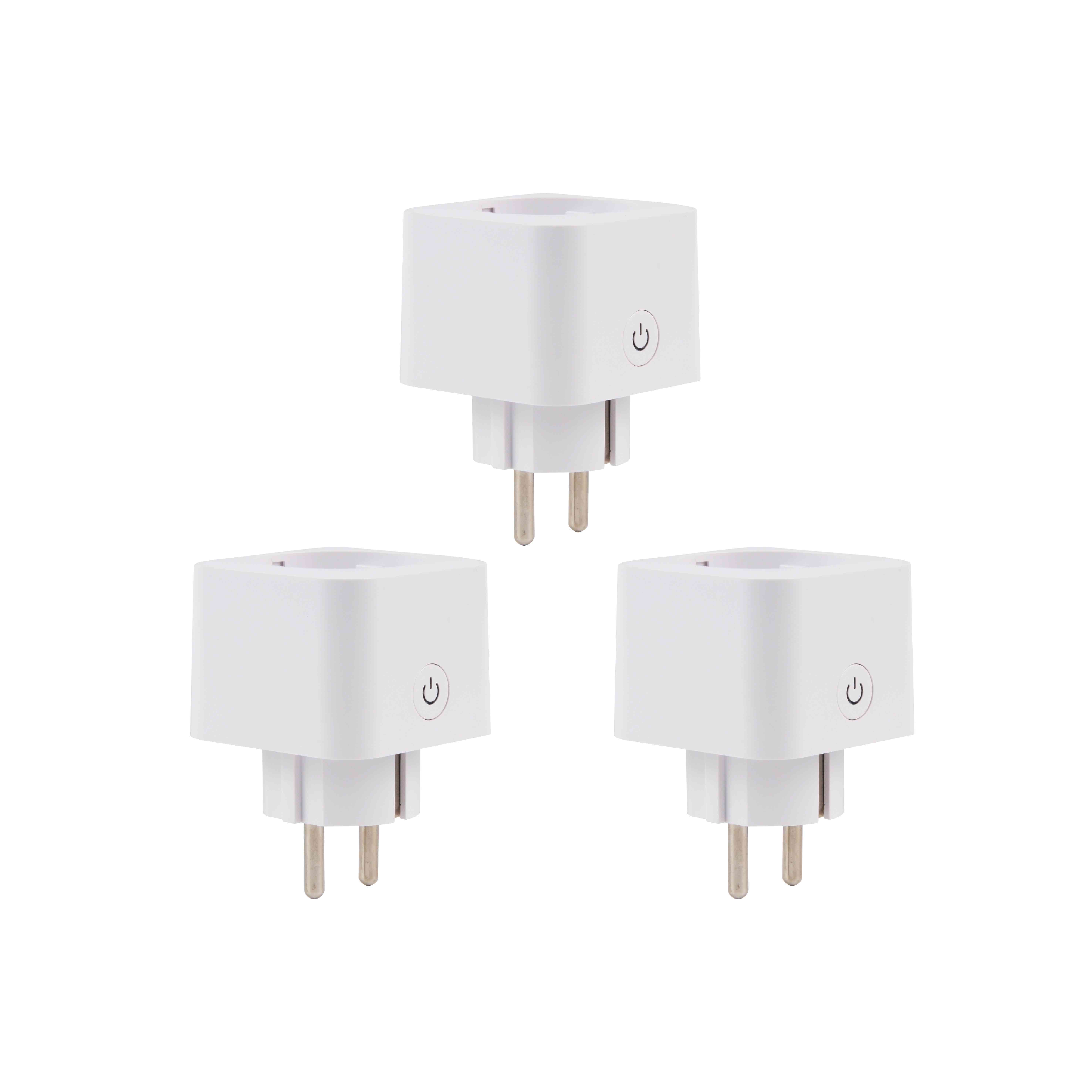 Smart Plug WiFi Socket EU 16A Timer Timing count down function Tuya Smart Life APP Control Works With Alexa Google Assistant: 3pcs