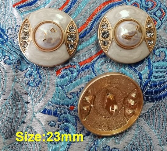 Ymapinc 14 stks Metalen Gouden Blazer Knoppen Set - 18mm & 23mm Gouden Knoppen voor pakken, Jas, Jassen & Uniformen