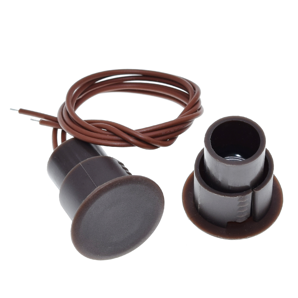 TZT-interruptor magnético de puerta con cable, Detector de alarma magnético para puerta de hierro, sistema de alarma de seguridad para el hogar, NC para Arduino, RC-36