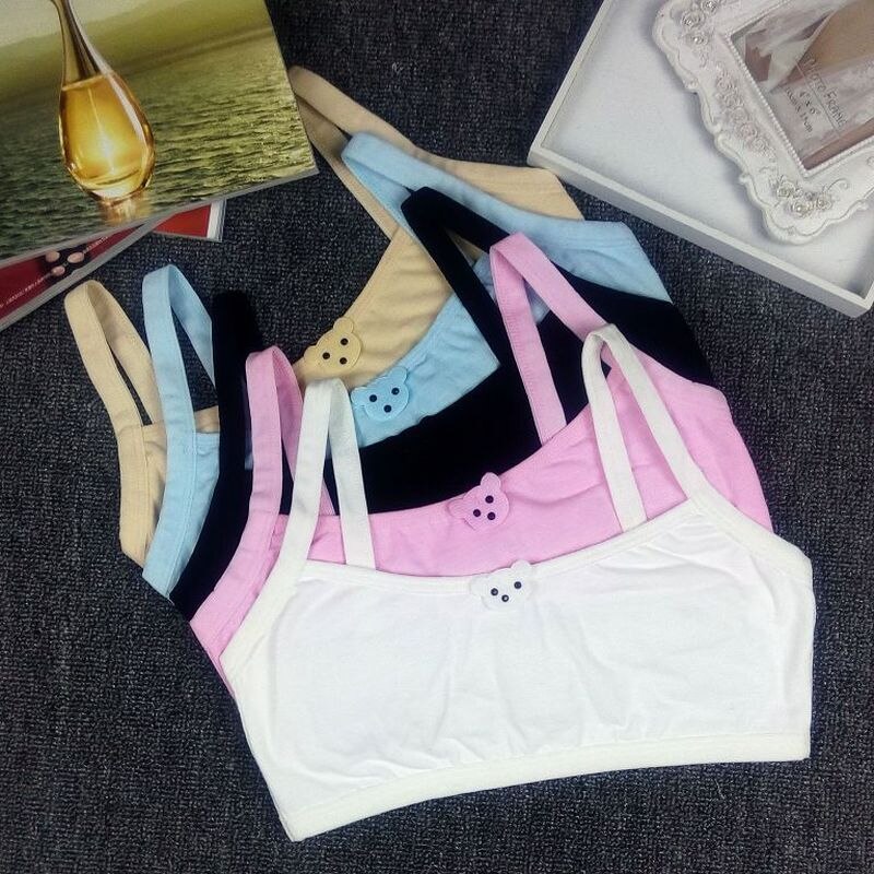 Ropa interior para adolescentes, sujetadores suaves de entrenamiento para niños, ropa interior para estudiantes, chaleco de verano para adolescentes, ropa para la pubertad de 9 a 16 años