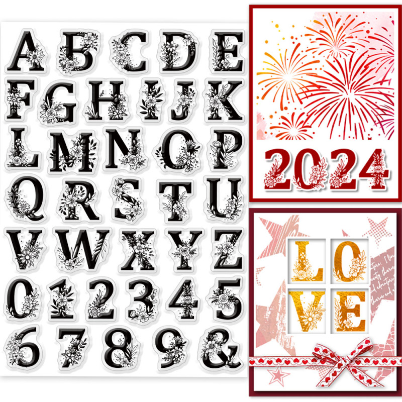 1pc fe-klare stempler til gør-det-selv scrapbooking blomster træ silikone stempelforseglinger gennemsigtige stempler til kortfremstilling fotoalbum: Lilla