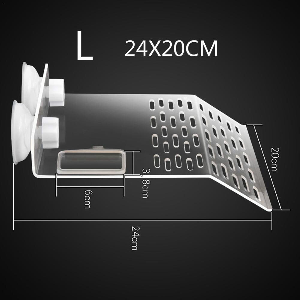 Skildpadde tank krybdyr flydende mole let at installere kraftfuld sugekop platform basking sten ø terrapin terrarium: L