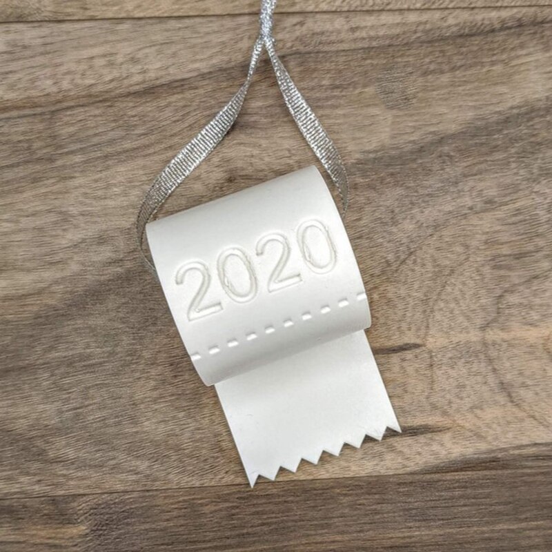 Jaar Kerstboom Ornamenten Hanger Opknoping Xmas Decor Voor Home Party Decoraties Diy Toiletpapier Hanger