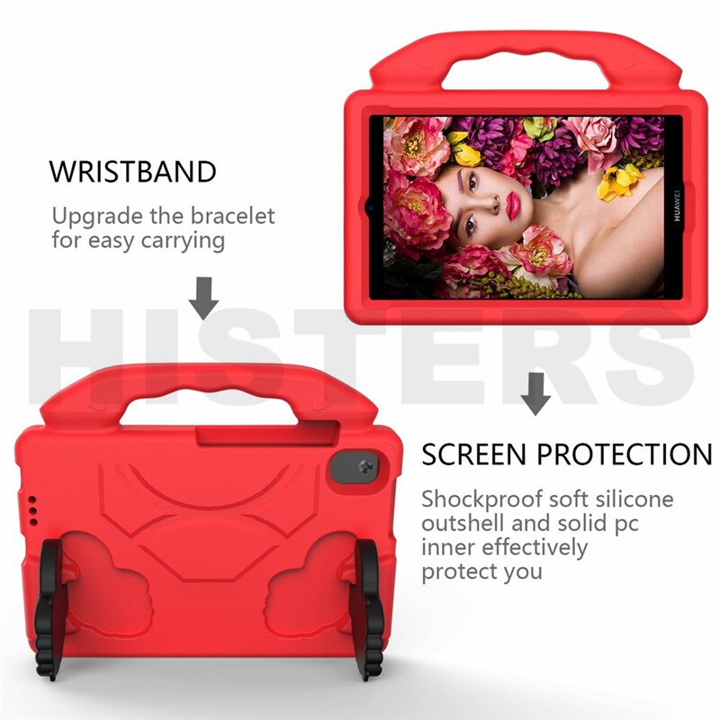 Kinderen Veilig Eva Shockproof Shell Voor Huawei Matepad T8 8 "Tablet Pc Model: kobe2-L03 Kob2-L09 Draagbare Kickstand Cover Case
