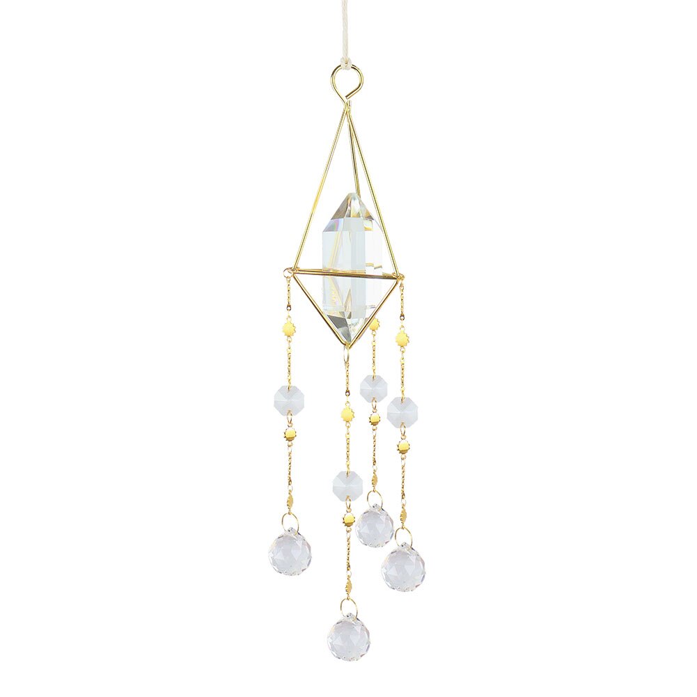 Carrillón de viento de cristal para decoración del hogar, Spinner de viento para ventana, dormitorio, sala de estar, creativos para niñas: B