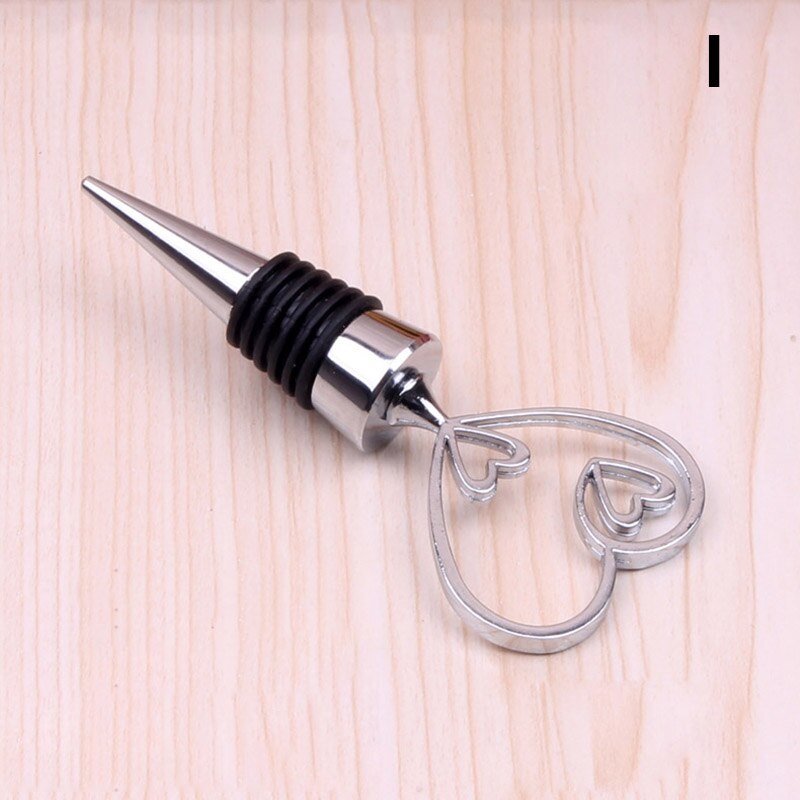Recién 1 Uds Tapones de botellas de vino de bebidas tapones de botellas de forma de corazón de amor de estrella de mar de vino tapón de sellado MK