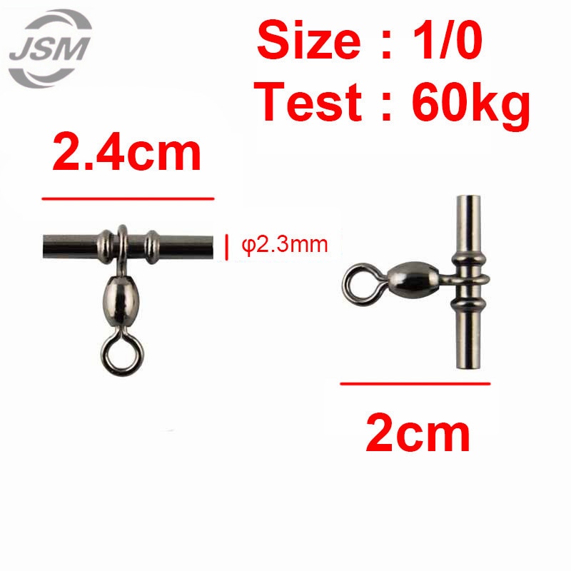 JSM 20pcs Cross Line Crane Fishing Swivel Brass Wi... Grandado