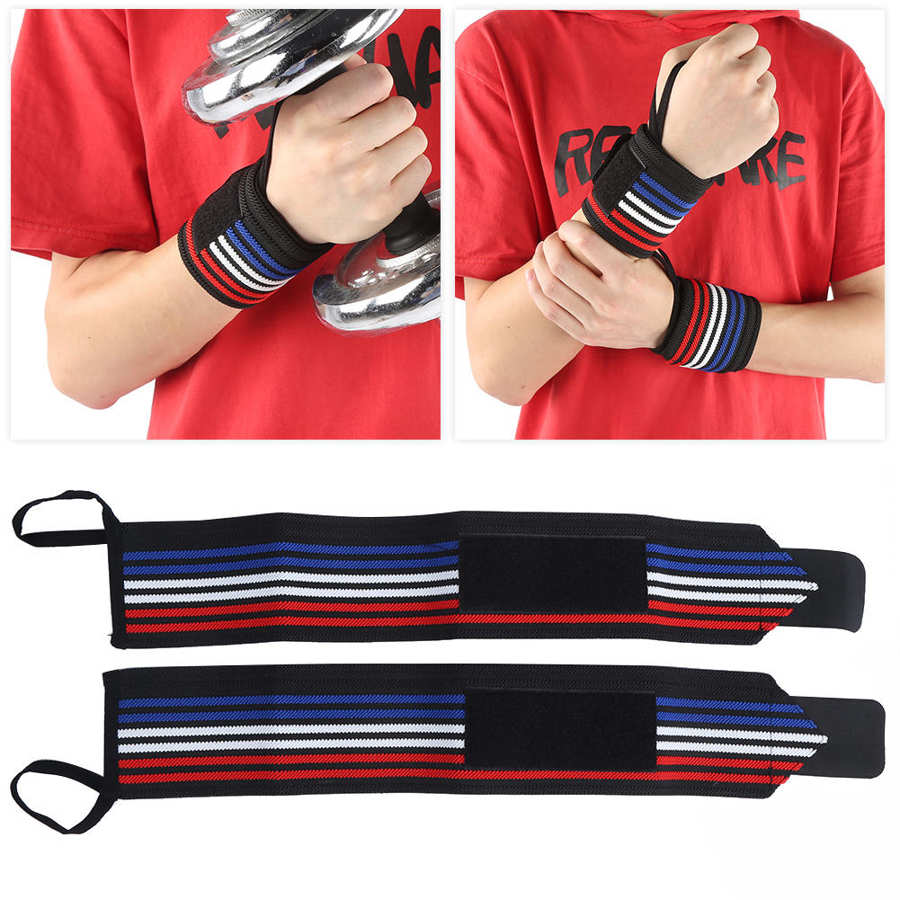 Wrist Strap Sports Wrist Guard Compression Adjust Bandage Assist Wrist Strap Weightlifting Fitness Sports Bandage