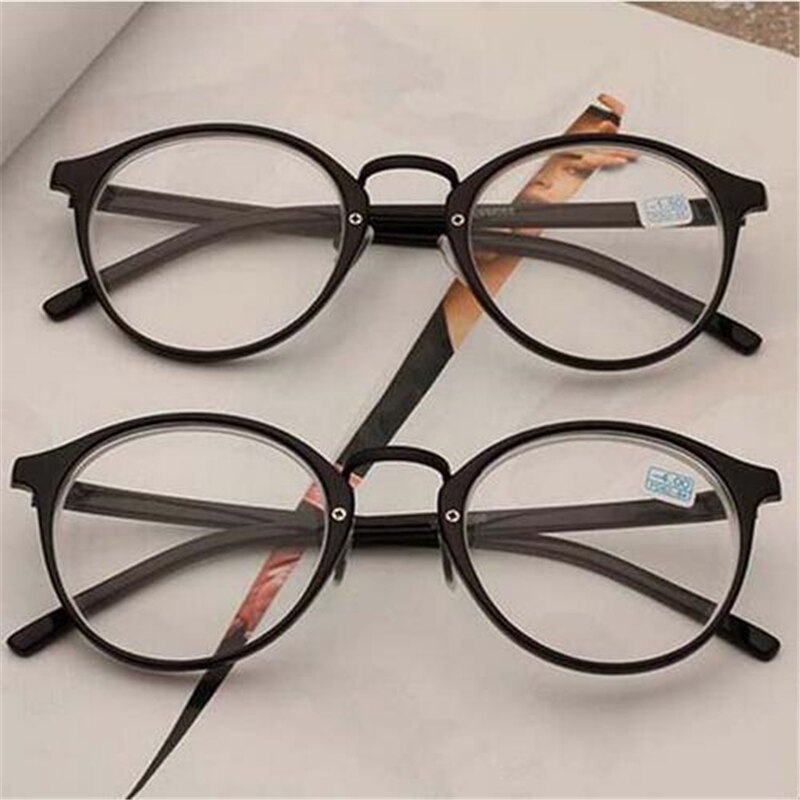 Afgewerkt Bijziendheid Bril Vrouwen Mannen Retro Clear Spiegel Ronde Student Bijziend Brillen-1-1.5-2-2.5 -3-3.5-4.0