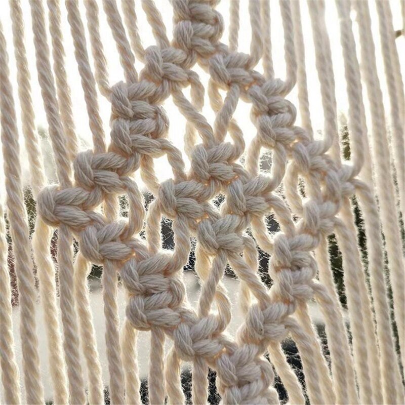 Ściana wisząca tkana kurtyna czeski Boho szyk Handwoven gobelin dekoracje ścienne robić drzwi okno ślub tło