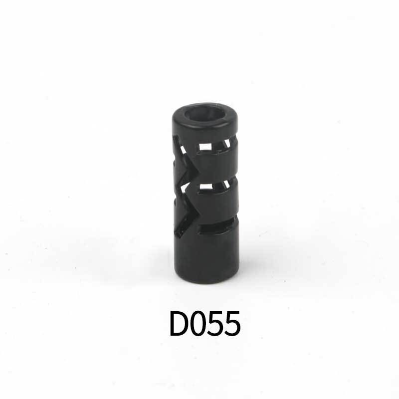 Hohl Zylinder Metall Schnur Ende Seil Enden Deckel sperren Umschalten Stopper Clip Für Kleidung Tasche Sportbekleidung Schnürsenkel Seil Teile Zubehör: Schwarz