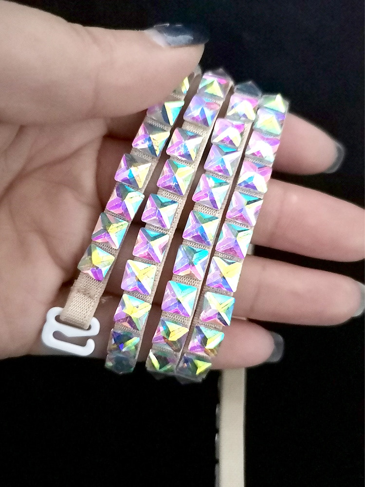 Für Frauen Bauchtanz Zubehör Bunte diamant Taille Gürtel Für Bauch Tanzen Kette Schmuck Kette