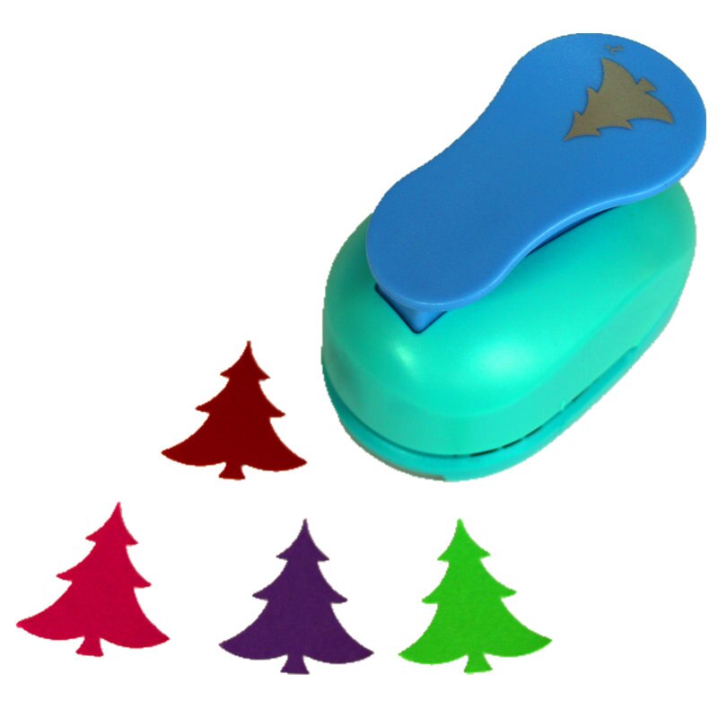 Poinçon pour scrapbooking, grand cercle de 2 pouces et 5cm, artisanat perforateur pour bricolage,: Christmas tree punch