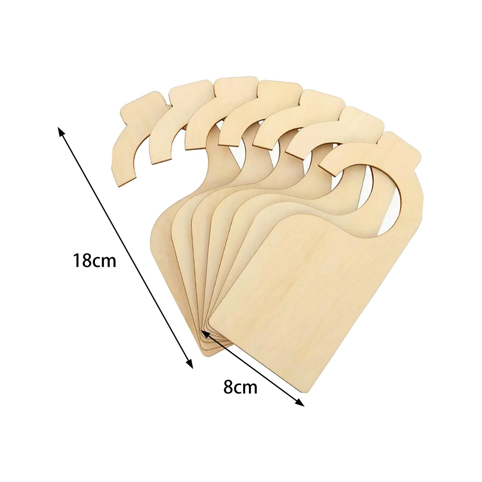7 Pieces Wooden Clothing Rack Size Dividers Closet Rack Dividers for Department Stores Wardrobe Bedroom Closet Baby Shower