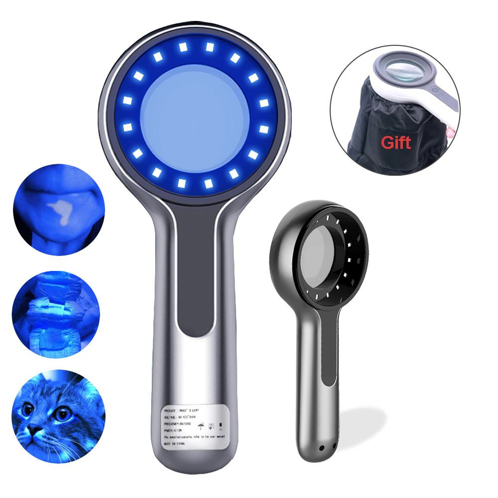 Woods Lamp Skin Analyzer For Skin UV Magnifying For Beauty Facial Testing Wood Lamp Light Skin Analysis Detection Skin Care