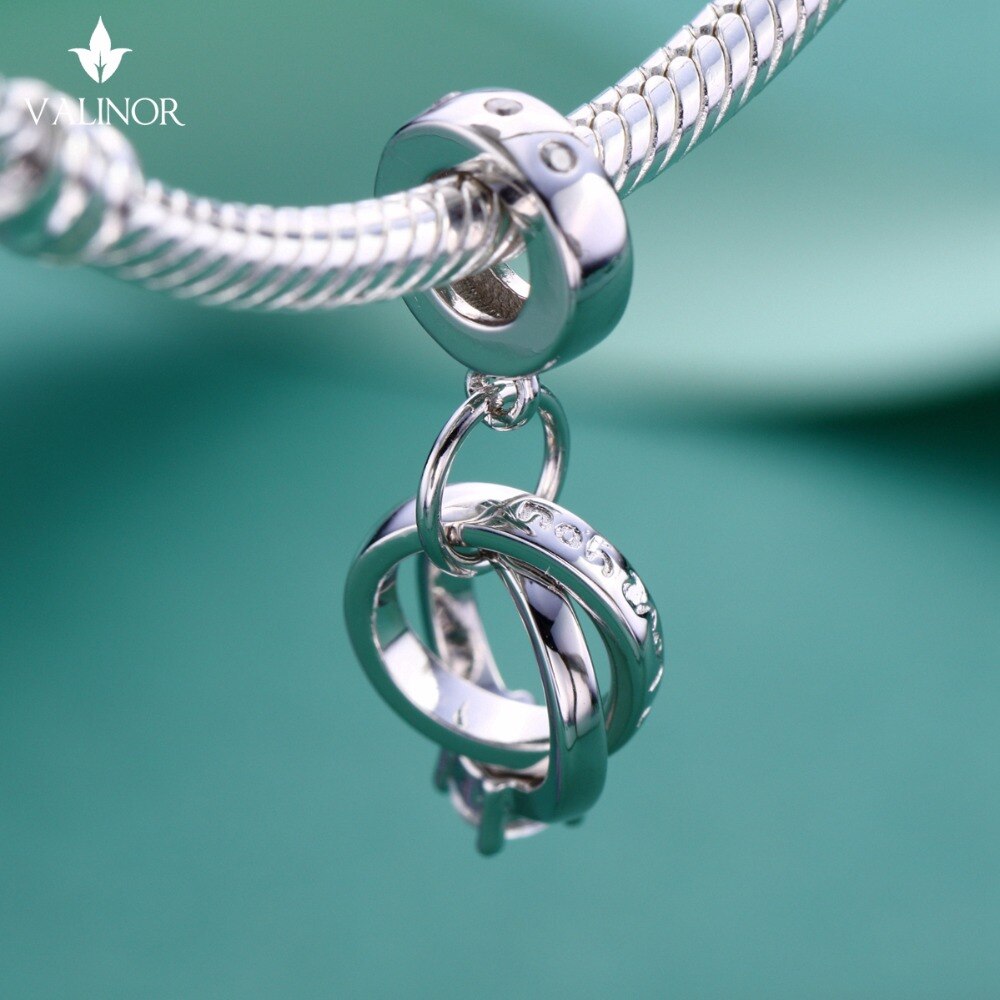 Video! Ihre Ring 925 Sterling Silber perlen Reize passen Armbänder Nie ändern farbe DDBJ131