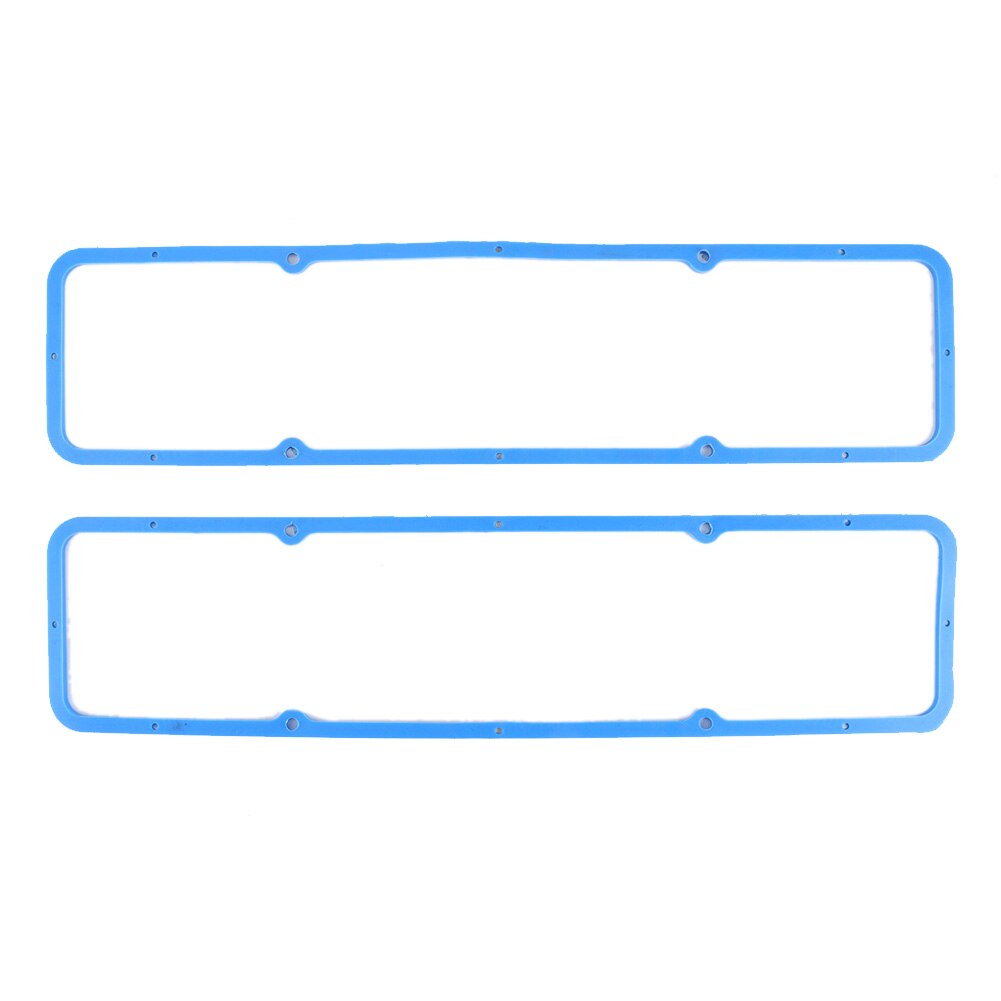 2PCS Cylinder Head Gasket Replacement Valves Chamber Cover Pad Parts Compatible for Chevy 283 327 350 383 400 Engine (Blue)