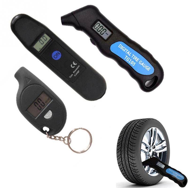 Mini TG105 TG101 LCD Digital para neumático de coche calibrador de neumáticos medidor herramienta manómetro barómetros medidor de espesor de presión de aire