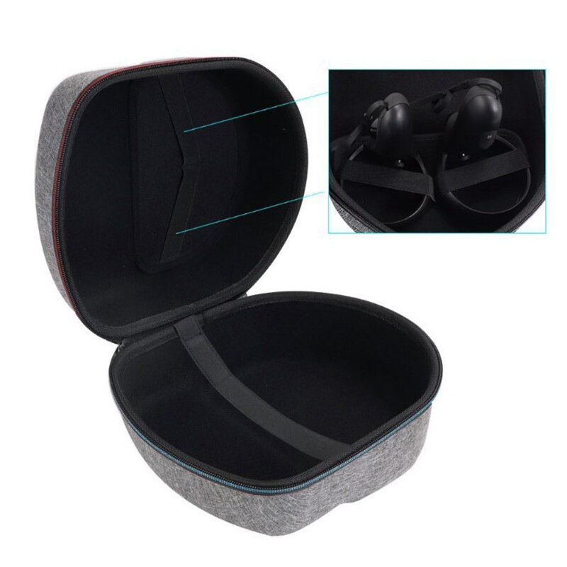 Draagbare Vr Bril Tas Gaming Headset Beschermende Eva Controllers Hard Shell Cover Reizen Opbergdoos Voor Oculus Quest