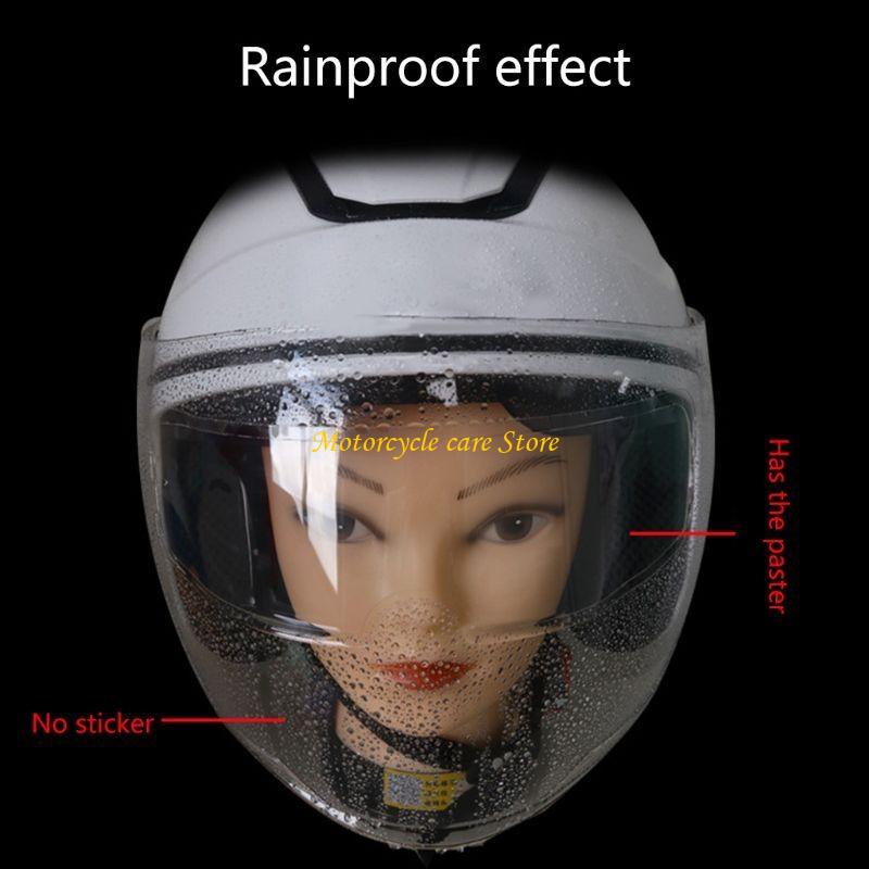 U75f anti-regenfolies voor motorhelmen, regenbestendige beschermfolie voor nanocoating op lenzen, helmaccessoire
