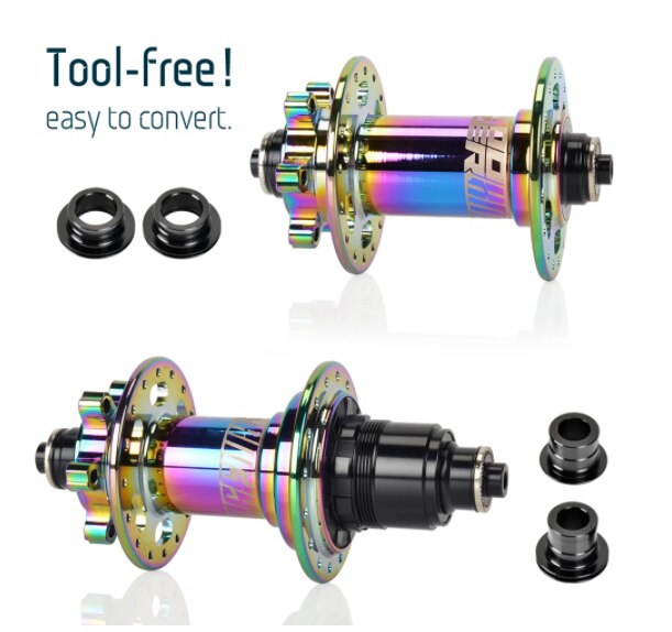 Koozer MTB Hub Werkzeug-freies Endkappe Für XM390 Reparatur Teile 9x 100 QR 10x135mm 15x 100 TA 12x14 2 141 12x148 Schub THR Konverter Adapter