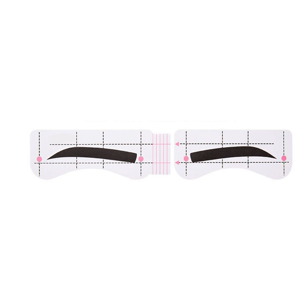 10 Vellen Wenkbrauw-Vormige Lui Tekening Wenkbrauw Kaart Quick Wenkbrauw Sticker Een-Lijn Wenkbrauw Make-Up Extra Tool Set verstelbare: 12