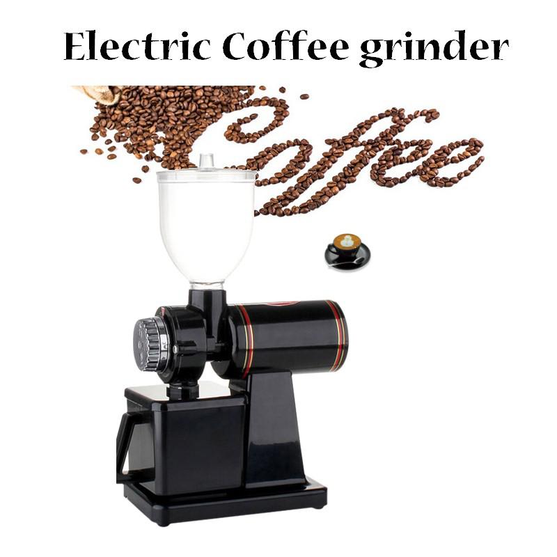 Electric Coffee grinder 600N Coffee mill machine Coffee Bean grinder machine flat burrs Grinding machine 220V/110V Red/Black EU: 220v   black / UK
