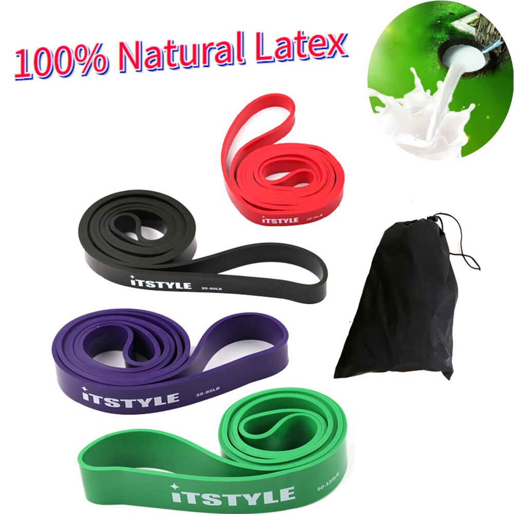 208cm modstandsbånd gummi pull up styrke muskler loop band fitness power expander 41 "