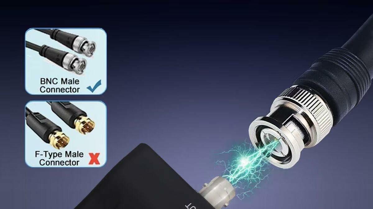 HDMI to BNC Converter Video Adapter - Convert HDMI to Coaxial Analog CVBS Signal for TV, Monitor, VCR, DVR