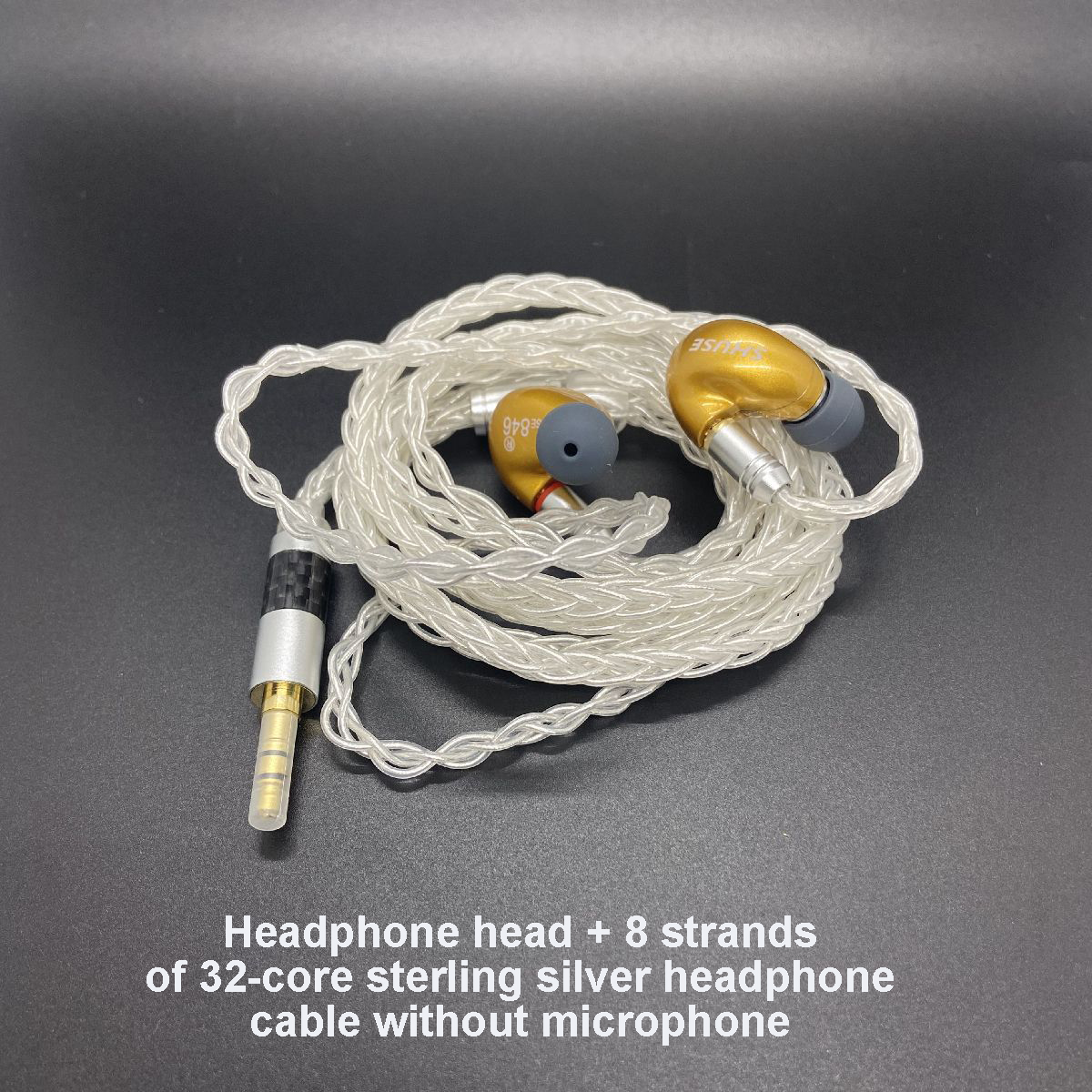 DIY SE846 HiFi Stereo In Ear Earphones, Bass Headphone, MMCX for Shure iE800S, Noise Reduction Earplugs: WHITE