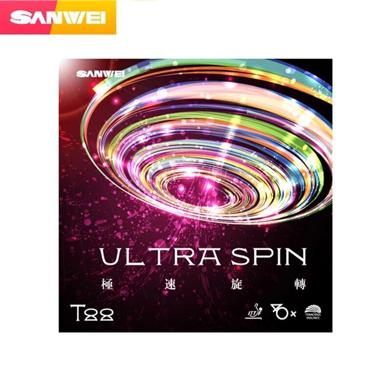 Sanwei T88 Ultra Spin Tafeltennis Rubber Pips In Half Sticky Training Ping Pong Rubber Voor Beginners