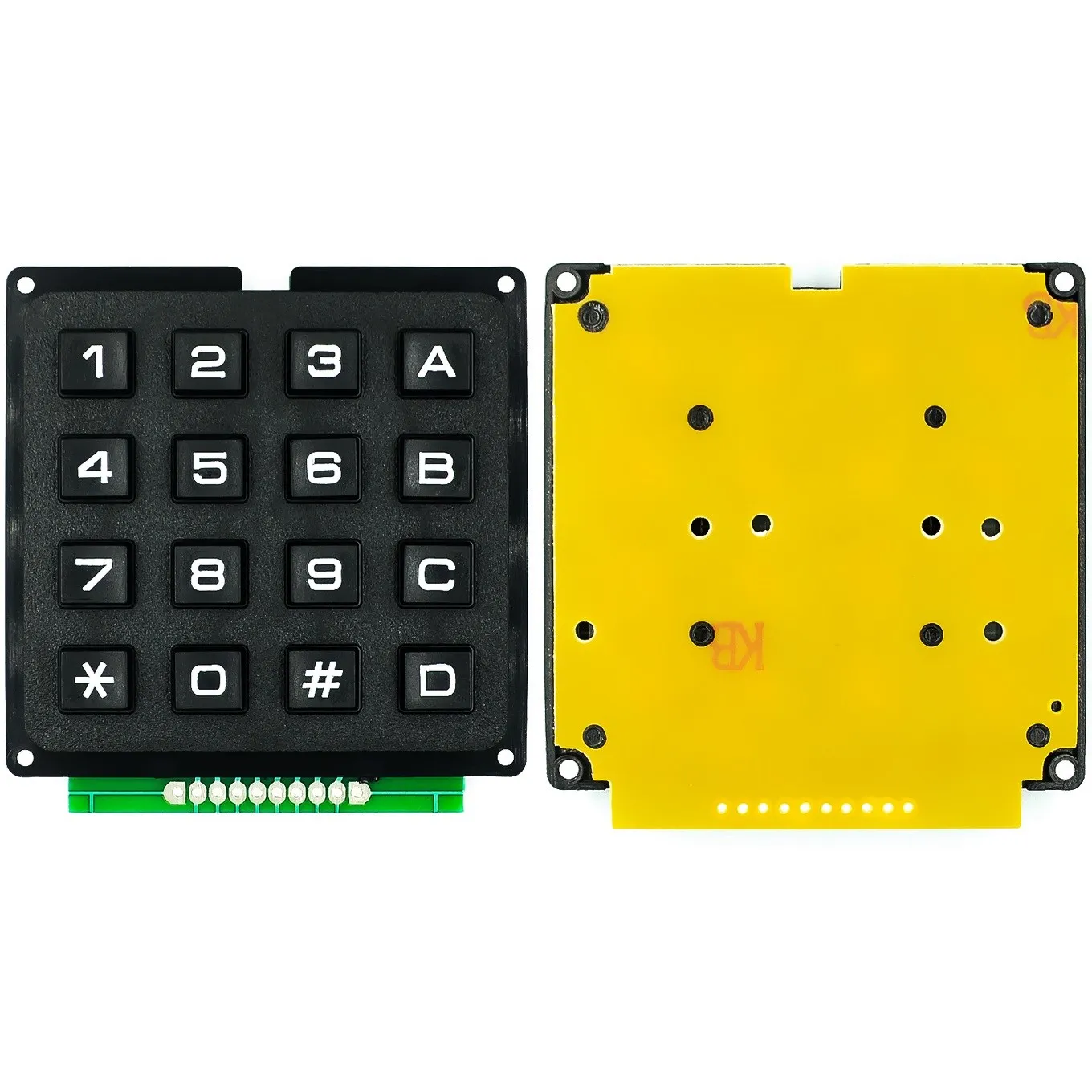 3*4 4*4 interruptor de matriz teclado módulo de matriz teclas de plástico ABS 4x4 3x4 12 16 teclas botón interruptor de membrana Kit de bricolaje para Arduino: Caqui