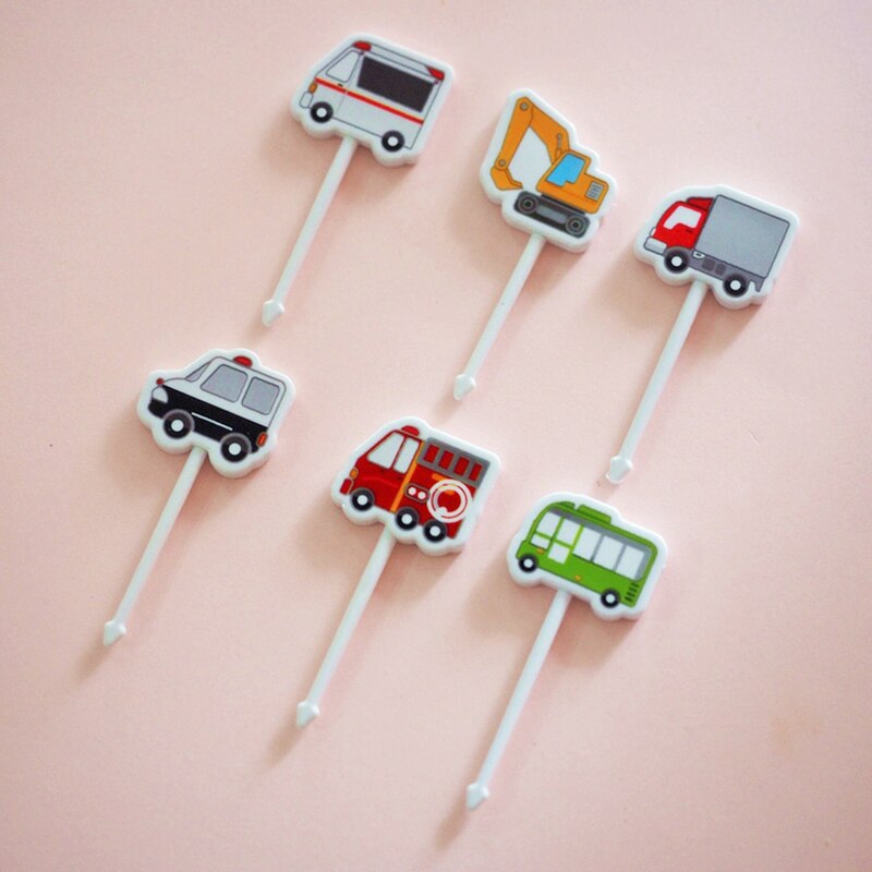 Mini palillos de plástico para fruta de coche, palillo de dientes de Japón, decoración de , para Halloween, aperitivos, tartas, postres, Bento