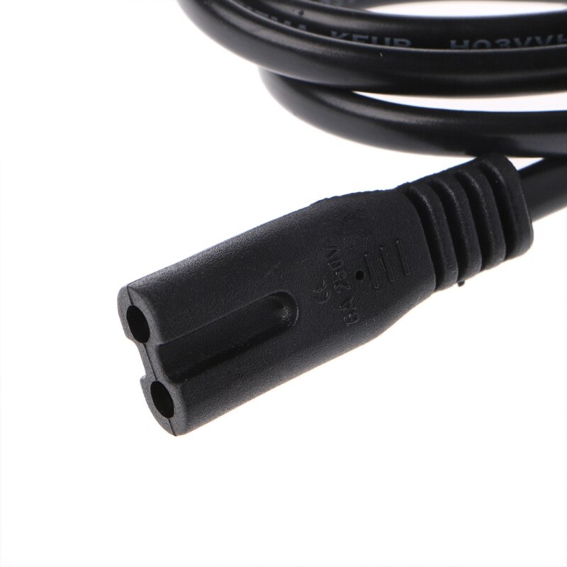 1.5m Figure 8 Power Cable Cord Euro EU European 2 Pin AC Plug H7ED