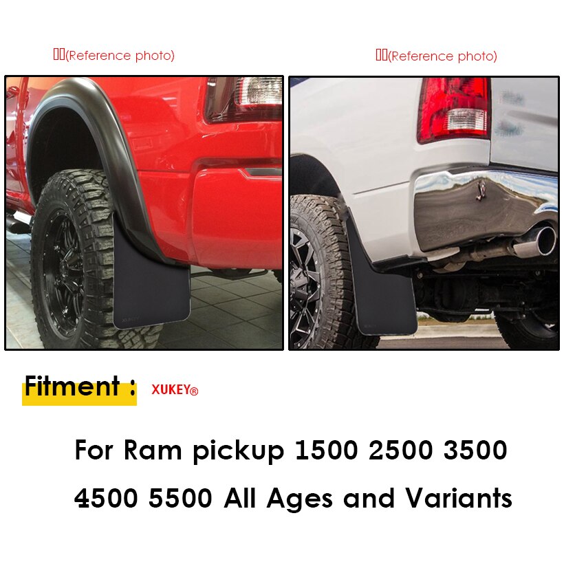 4 stk stænklapper stænklapper stænkskærme fender blusser til dodge ram pickup 1500 2500 3500 4500 5500 4000 nightrunner trucks 4 x 4