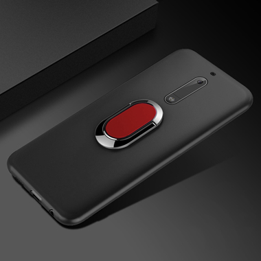 Coque pour Nokia 5 housse Nokia5 TA-1024 TA-1053 TA-1044 5.2 pouces souple noir Silicone housse de téléphone pour Nokia 5 double SIM étuis: Rouge