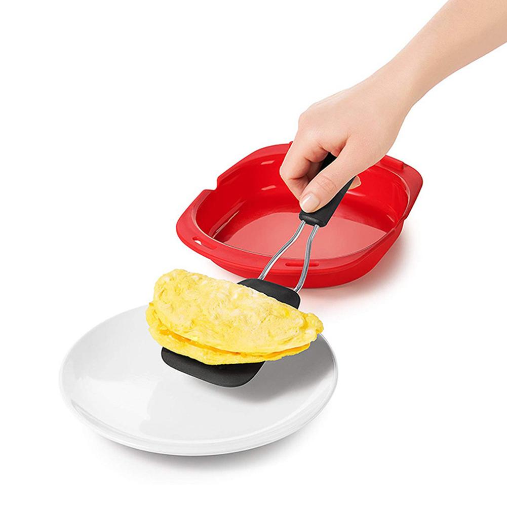 Molde de silicona para tortilla de horno microondas, bandeja para hornear, fabricante de rollos de huevo, vaporizador de cocina, hervidor de huevos, vaporizador, 1 unidad