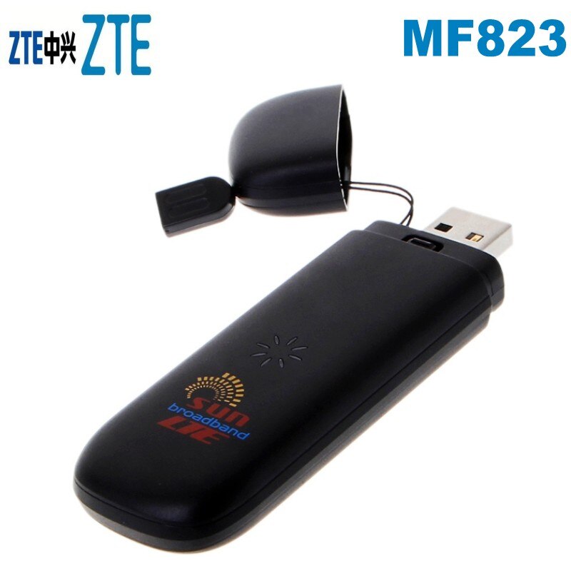 ZTE MF 823 Mobiele Breedband LTE USB STICK 4G Dongle 100 Mb UNLOCKED zwart